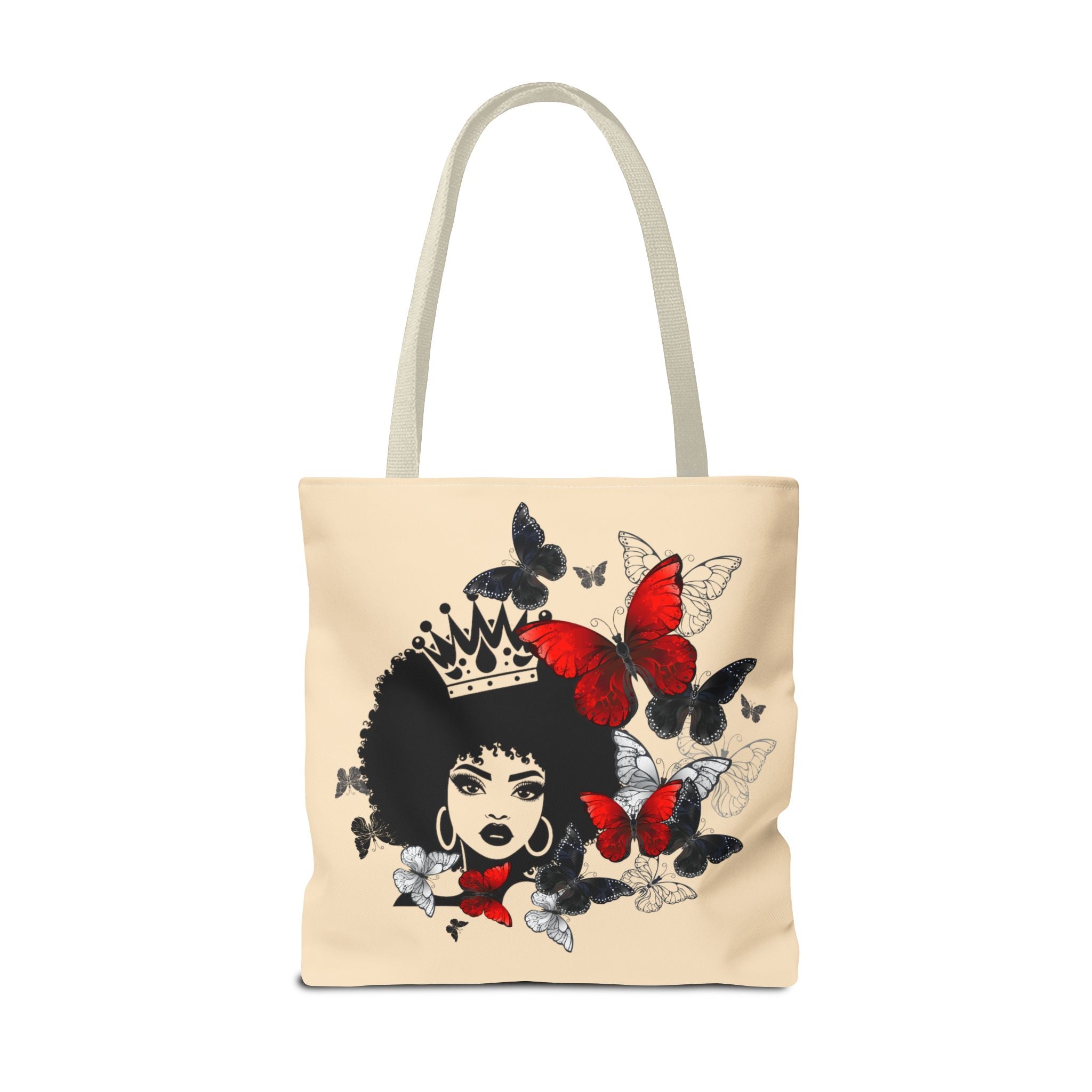 Queen Butterfly Ethnic Art Tote Bag