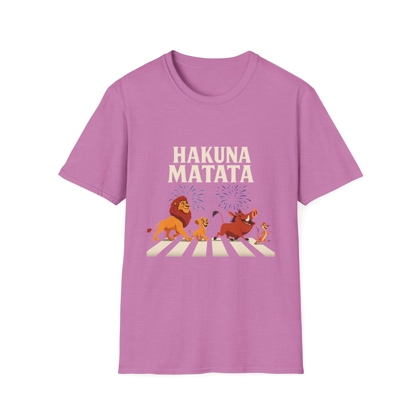 Hakuna Matata Tee, Unisex Softstyle T-Shirt, Fun Graphic Shirt, Gift for Friends, Casual Wear, Summer Tee, Disney Inspired