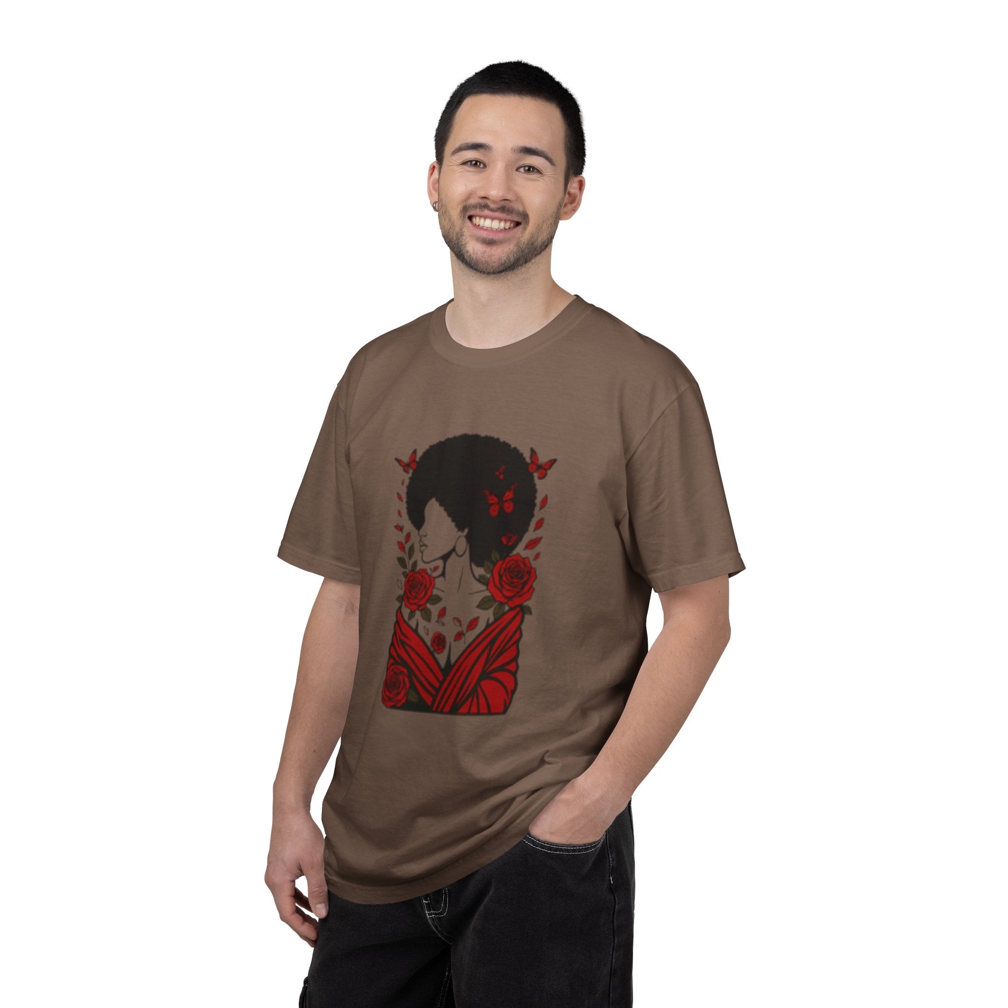 Elegant Rose Floral Graphic T-Shirt