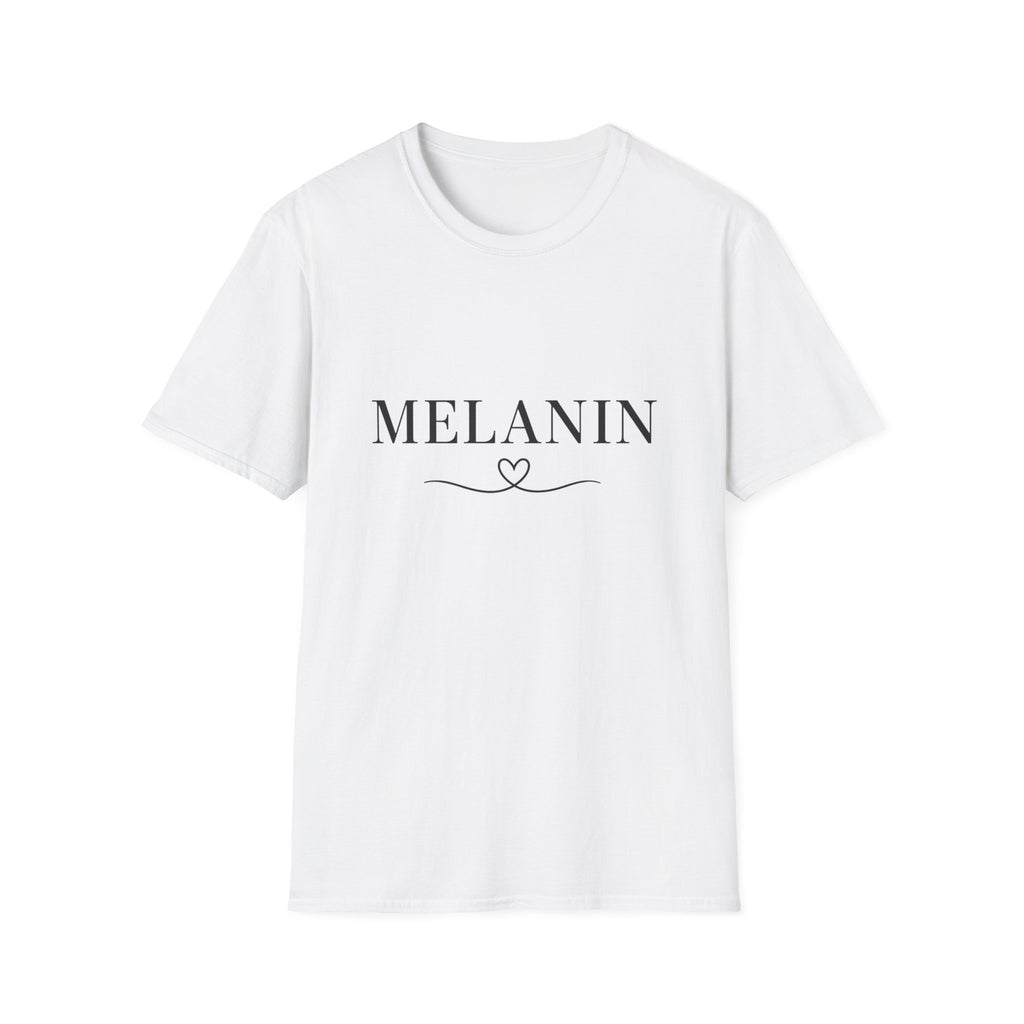 Melanin Heart Unisex Softstyle T-Shirt | Gift for Her, Casual Wear, Positive Vibes, Diversity Tee, Summer Fashion
