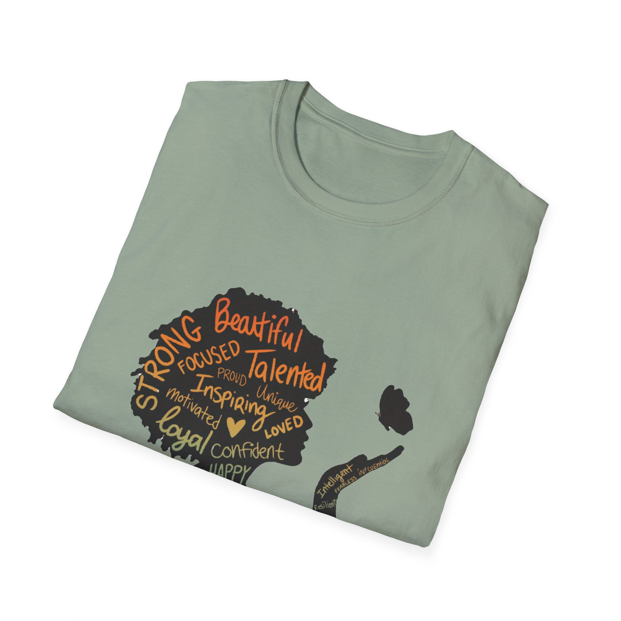 Empowering Word Art T-Shirt, Positive Affirmation Tee, Unisex Inspirational Shirt, Self-Love Gift, Motivational Apparel