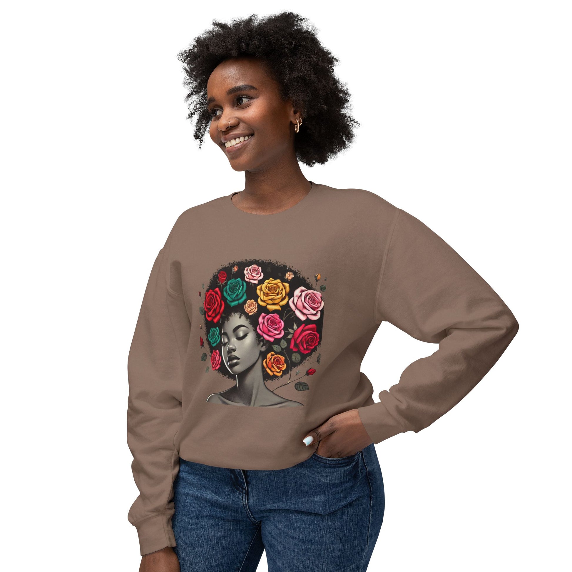 Afro Melanin Queen Crewneck Sweatshirt