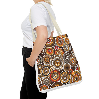 African Print Tote Bag – Echo Circles Pattern | Cultural Heritage Design