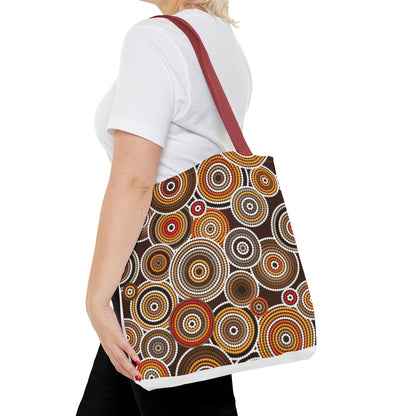 African Print Tote Bag – Echo Circles Pattern | Cultural Heritage Design
