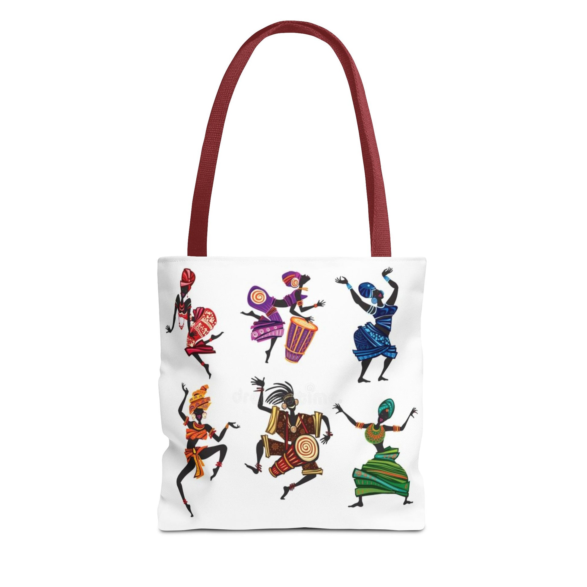 Afro Dance Vibes Tote Bag – Colorful African Dancers Print