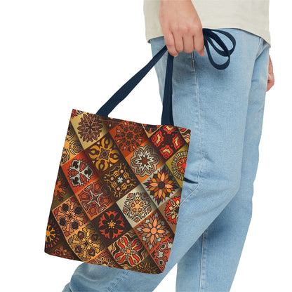 Ethnic Mosaic Art Tote Bag – Colorful, Durable, and Stylish
