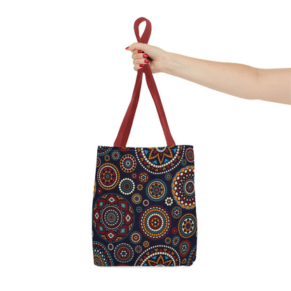 African Print Tote Bag – Echo Circles Pattern | Cultural Heritage Design