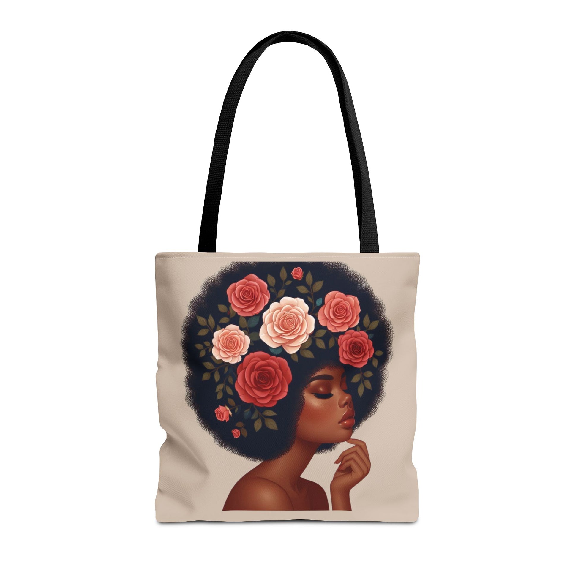 Afro Melanine Woman Tote Bag
