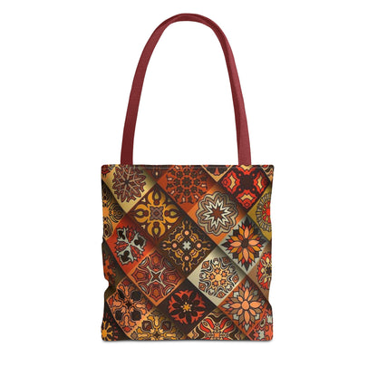 Ethnic Mosaic Art Tote Bag – Colorful, Durable, and Stylish