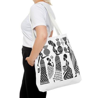 Elegant Tribal Women Art Tote Bag