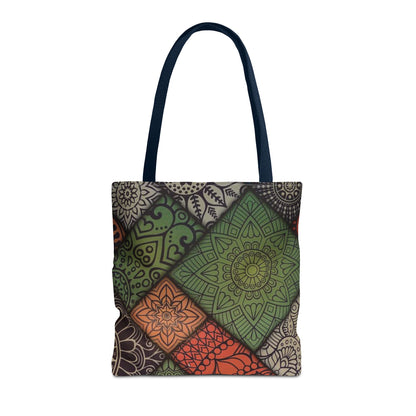 Ethnic Mosaic Art Tote Bag – Colorful, Durable, and Stylish