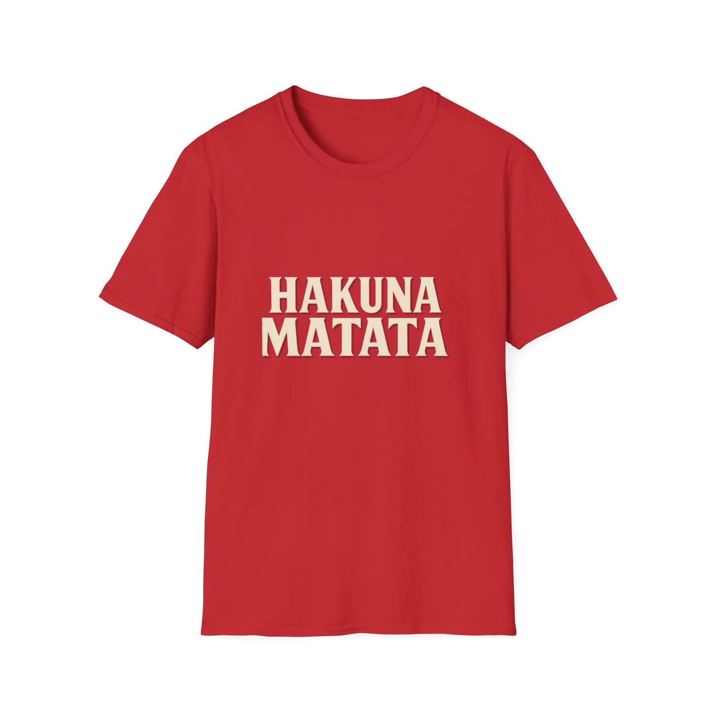 Hakuna Matata Unisex Softstyle T-Shirt, Motivational Tee, Gift for All Occasions, Relaxation Shirt, Fun Casual Wear