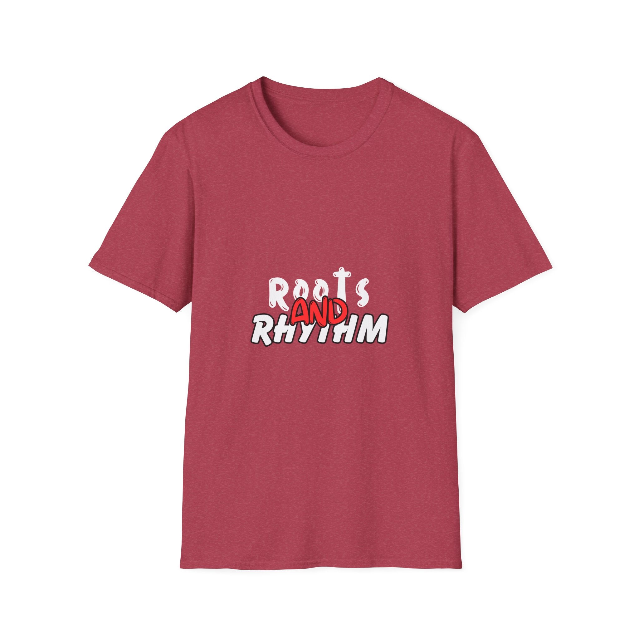 Rhythm & Vibe Unisex Softstyle T-Shirt, Casual Wear, Music Lover Tee, Gift for Her/Him, Everyday Comfort