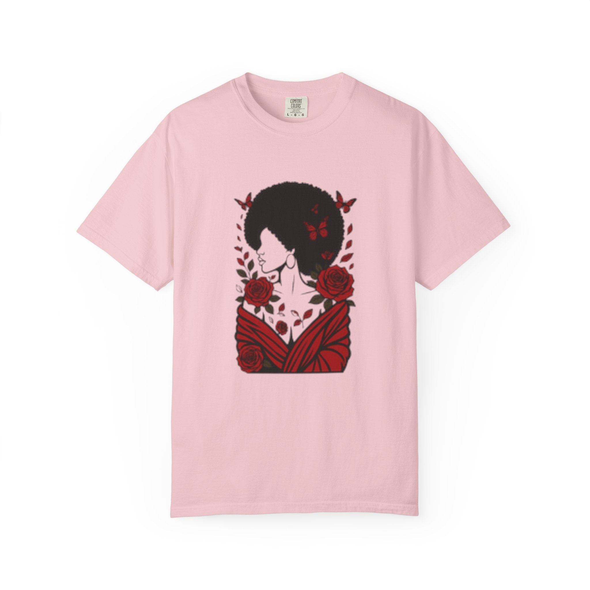 Elegant Rose Floral Graphic T-Shirt