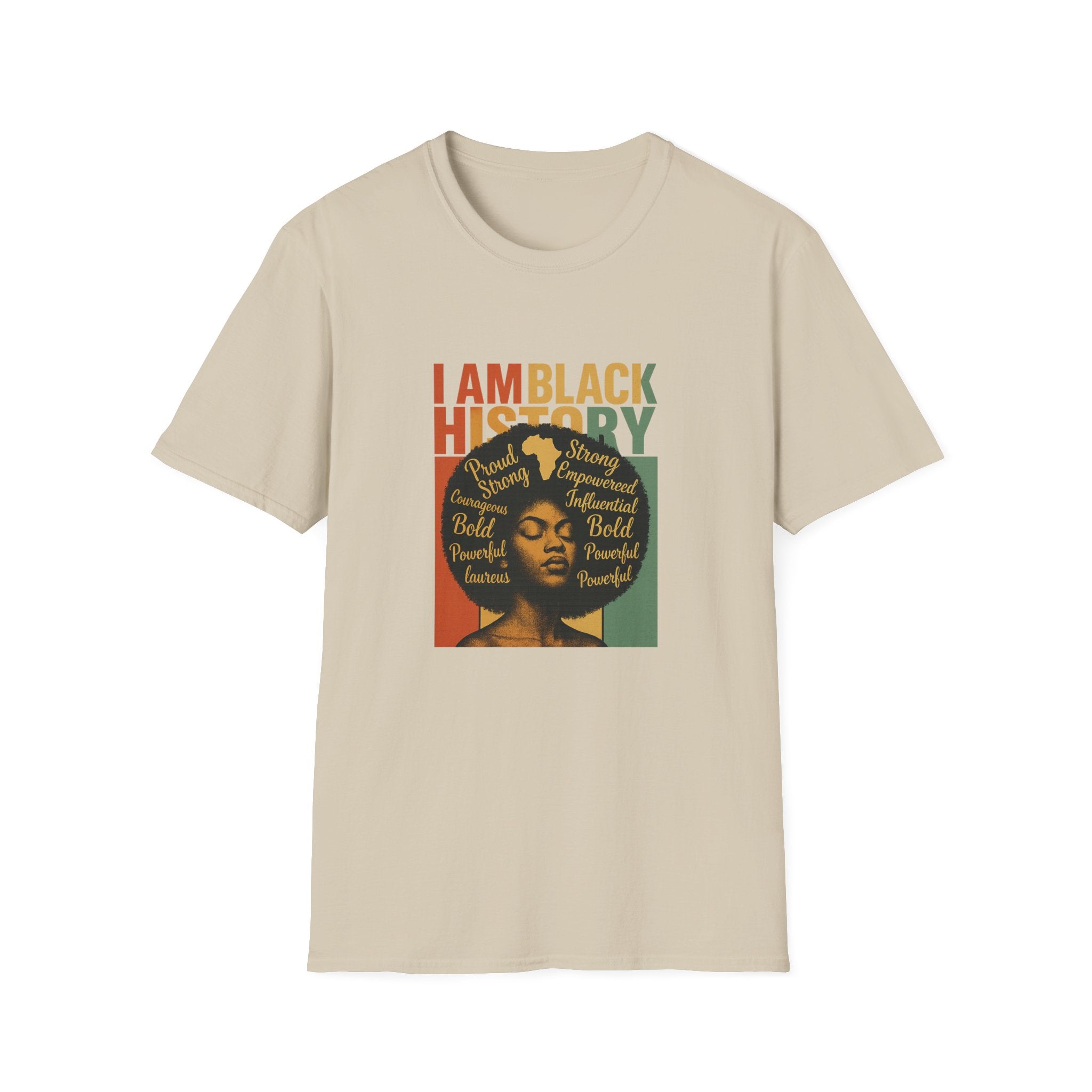 Bold Black History T-Shirt, Unisex Tee for Black History Month, Empowering Graphic Shirt, Statement T-Shirt, Gift for Activists