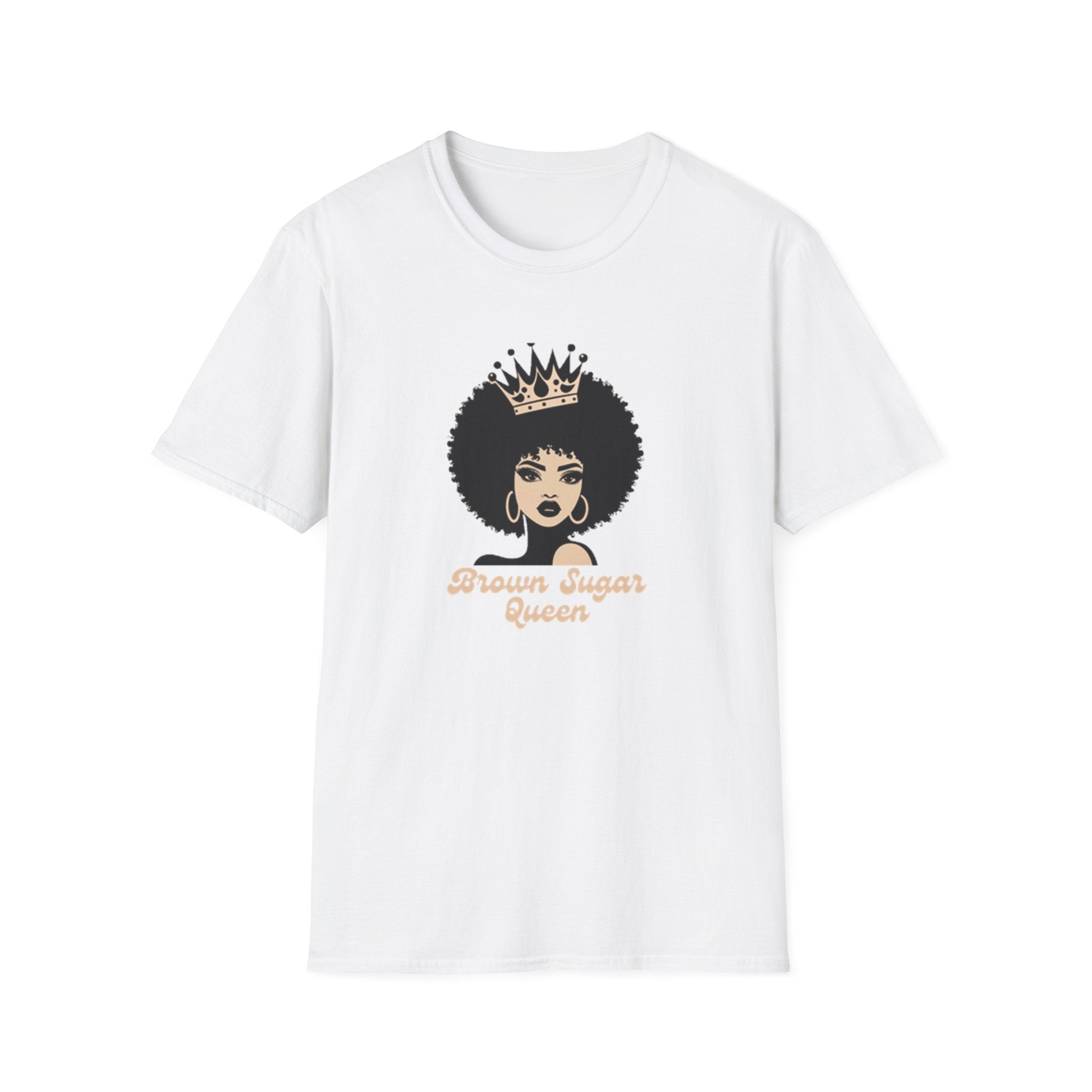Brown Sugar Queen T-Shirt - Celebrate Heritage, Empowerment Gift, Unisex Tee for Afrofuturism, Birthday, Black History Month