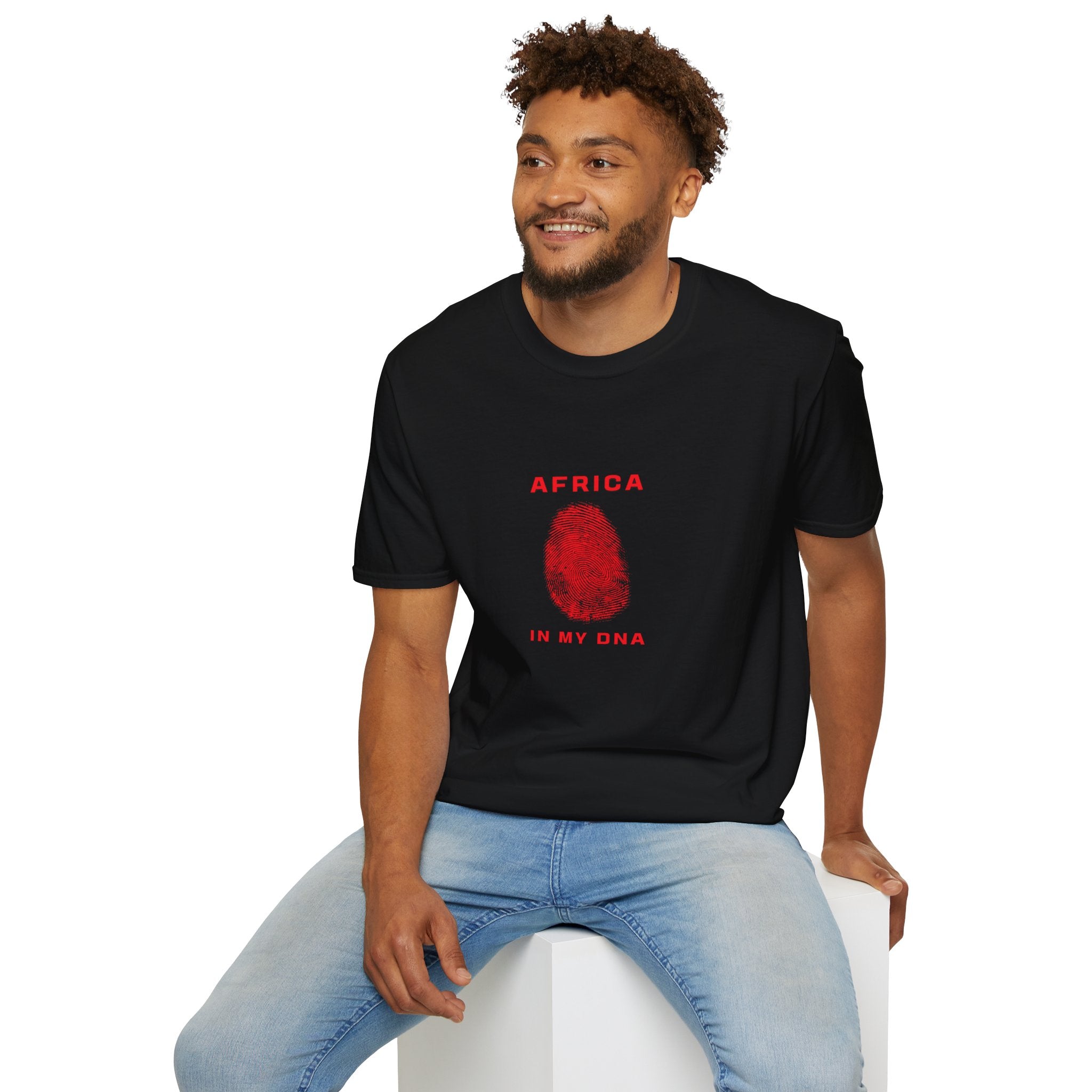 Africa in My DNA T-Shirt, Unisex Softstyle Tee, Gift for Heritage Lovers, Casual Wear, Cultural Pride Shirt, Family Reunion Top