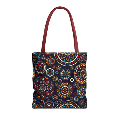 African Print Tote Bag – Echo Circles Pattern | Cultural Heritage Design
