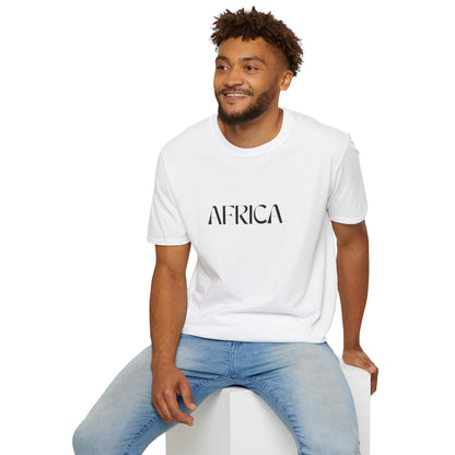 Minimalist AFRICA Typography T-Shirt, Perfect Gift for Culture Enthusiasts