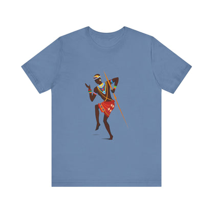Warrior Rhythm African Tribal Dance T-Shirt – Unisex Cultural Heritage Tee