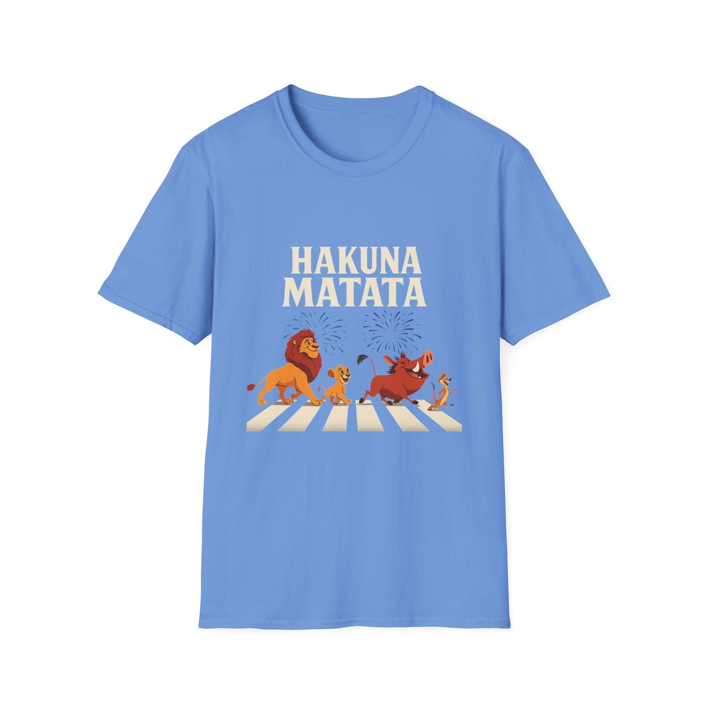 Hakuna Matata Tee, Unisex Softstyle T-Shirt, Fun Graphic Shirt, Gift for Friends, Casual Wear, Summer Tee, Disney Inspired