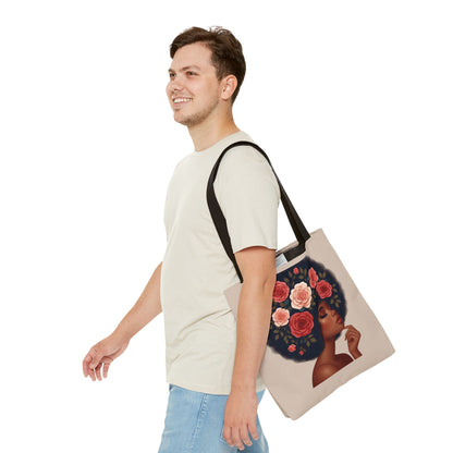 Afro Melanine Woman Tote Bag