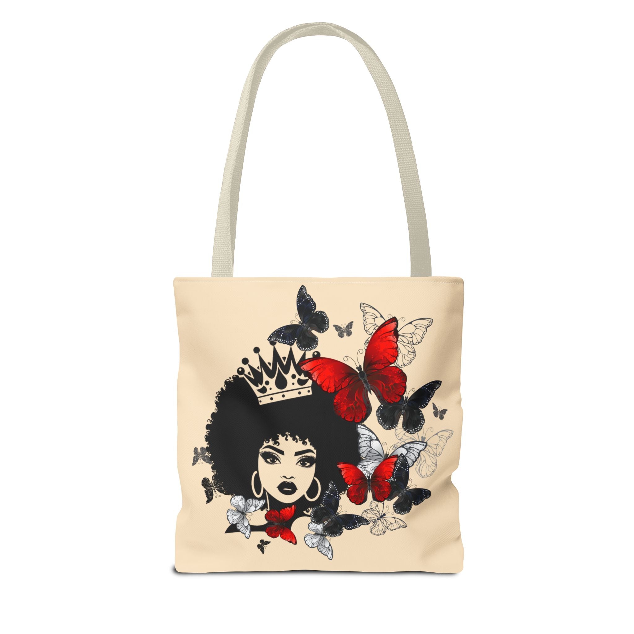 Queen Butterfly Ethnic Art Tote Bag
