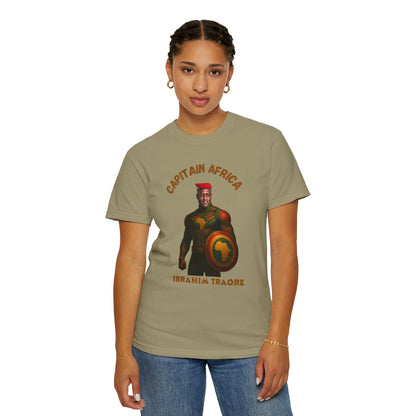 Captain Africa Unisex Garment-Dyed T-Shirt - Celebrate Heritage and Strength