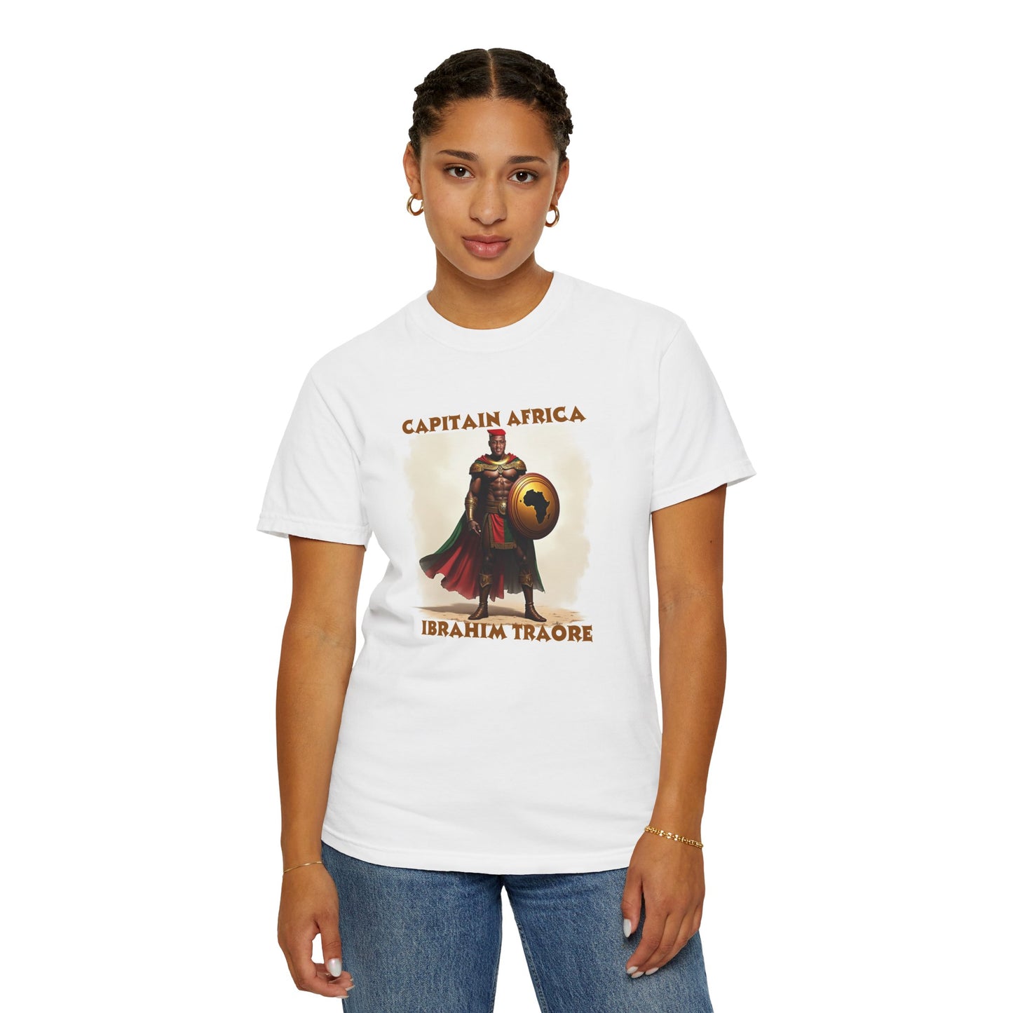 Captain Africa Unisex T-shirt - Ibrahim Traoré Design