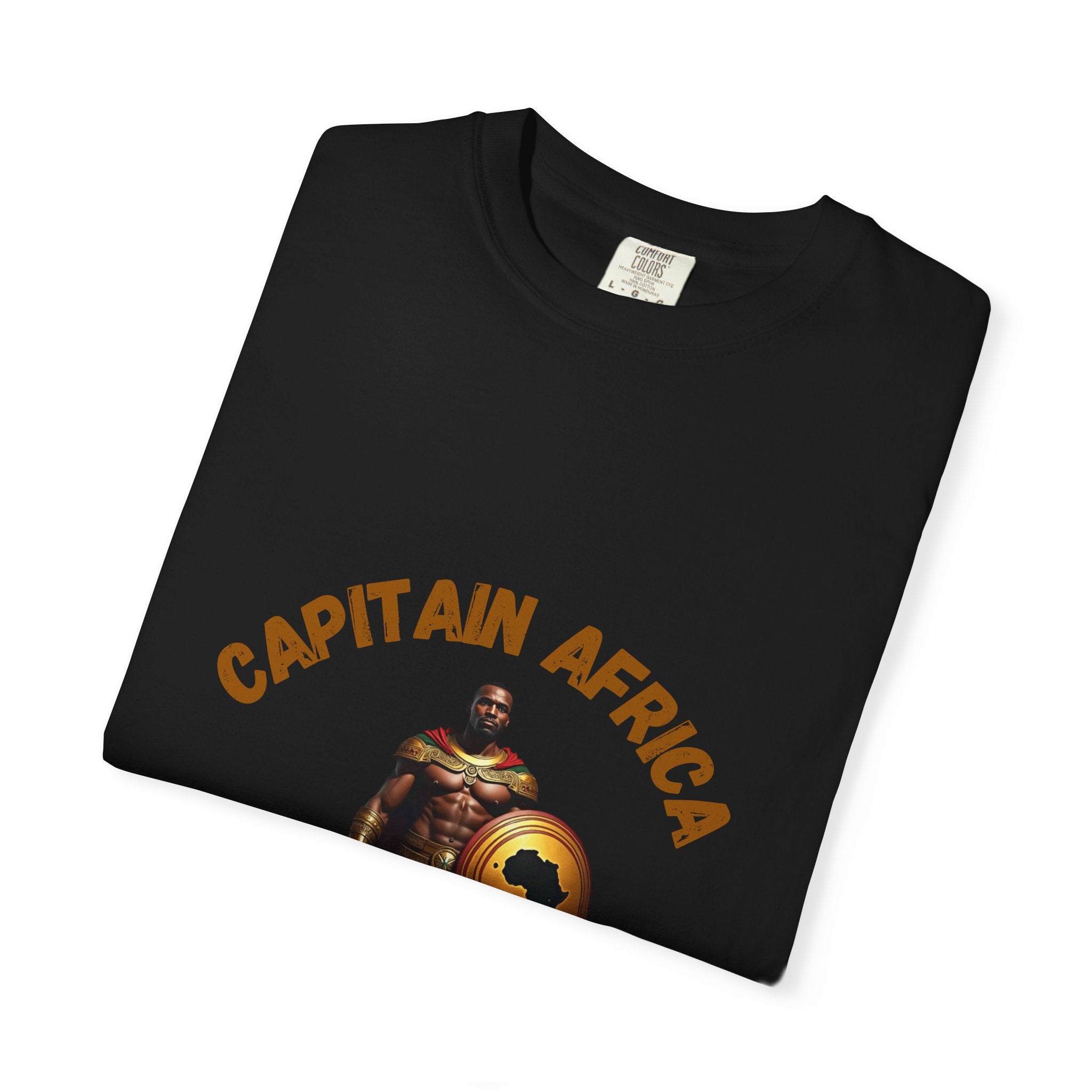 Captain Africa Unisex Garment-Dyed T-Shirt - Bold Graphic Tee for Adventurers