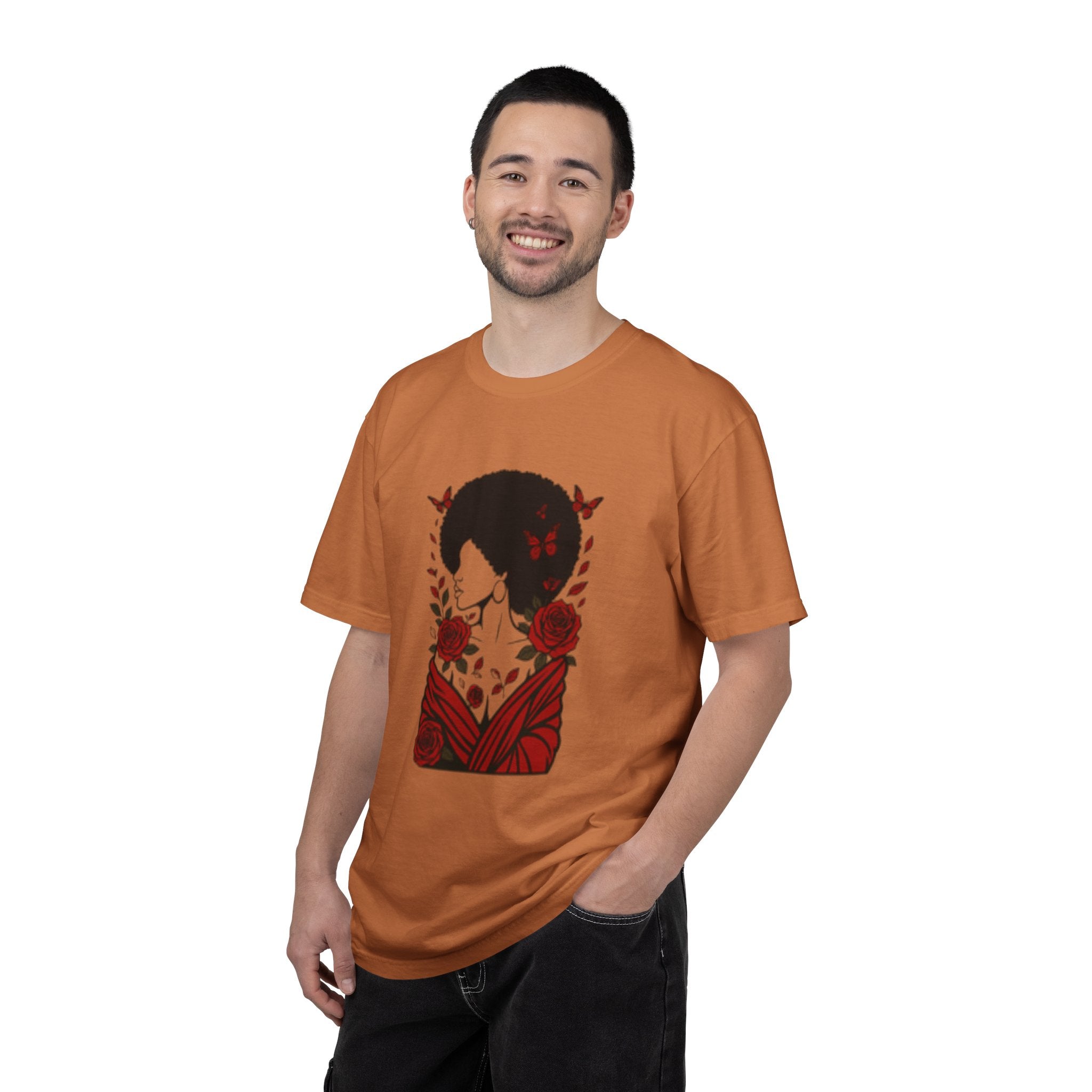 Elegant Rose Floral Graphic T-Shirt