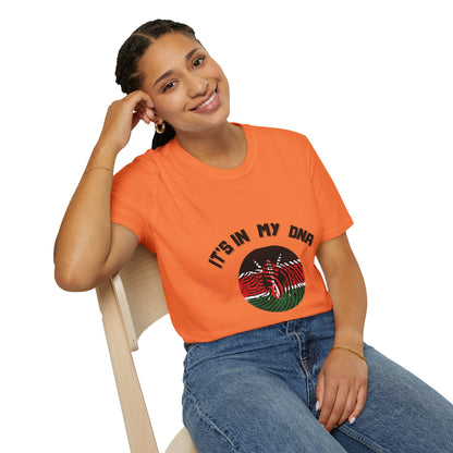 It's in My DNA – Kenyan Flag Heritage T-Shirt