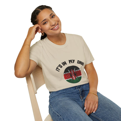 It's in My DNA – Kenyan Flag Heritage T-Shirt