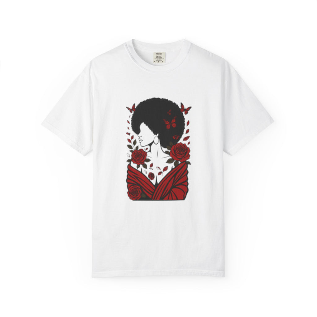 Elegant Rose Floral Graphic T-Shirt
