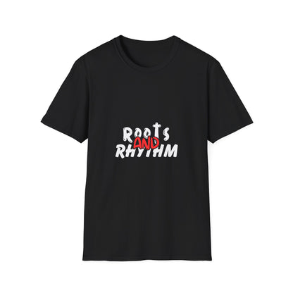 Rhythm & Vibe Unisex Softstyle T-Shirt, Casual Wear, Music Lover Tee, Gift for Her/Him, Everyday Comfort