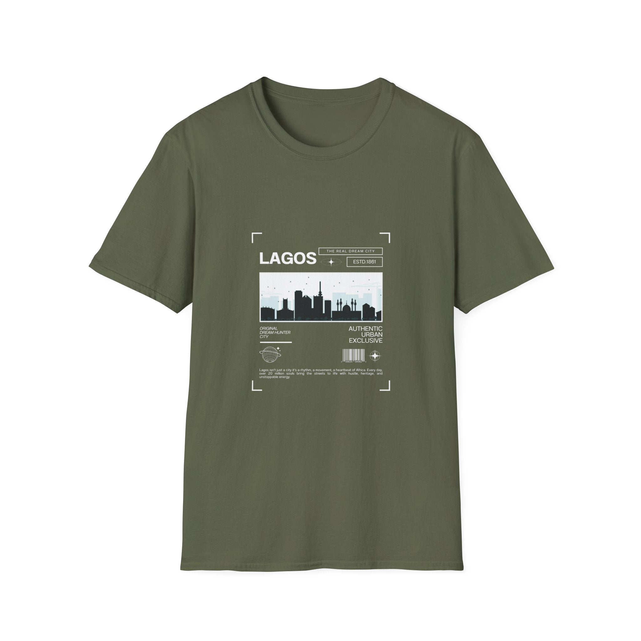 Lagos Retro City Softstyle T-Shirt