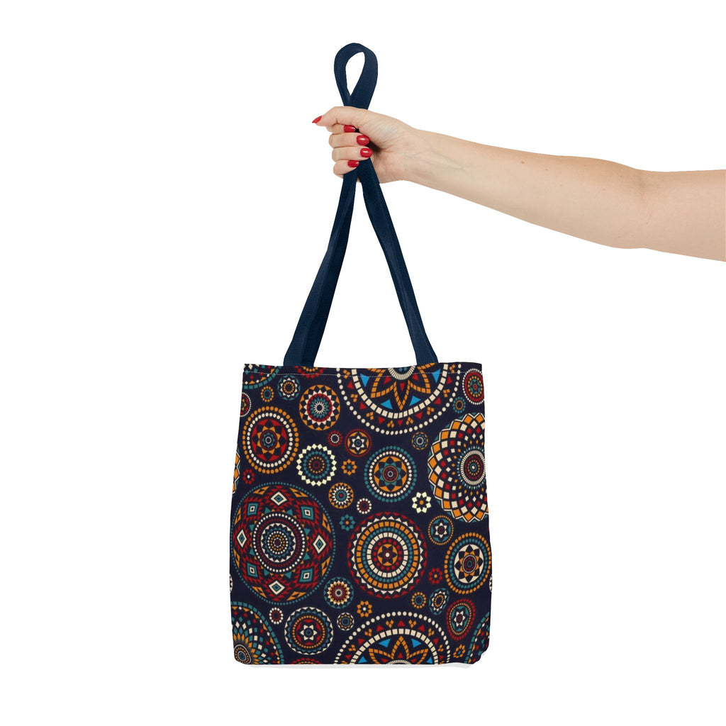 African Print Tote Bag – Echo Circles Pattern | Cultural Heritage Design