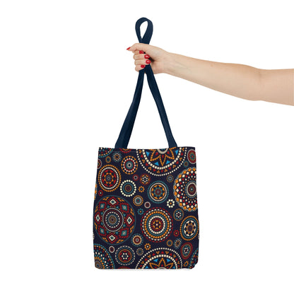 African Print Tote Bag – Echo Circles Pattern | Cultural Heritage Design