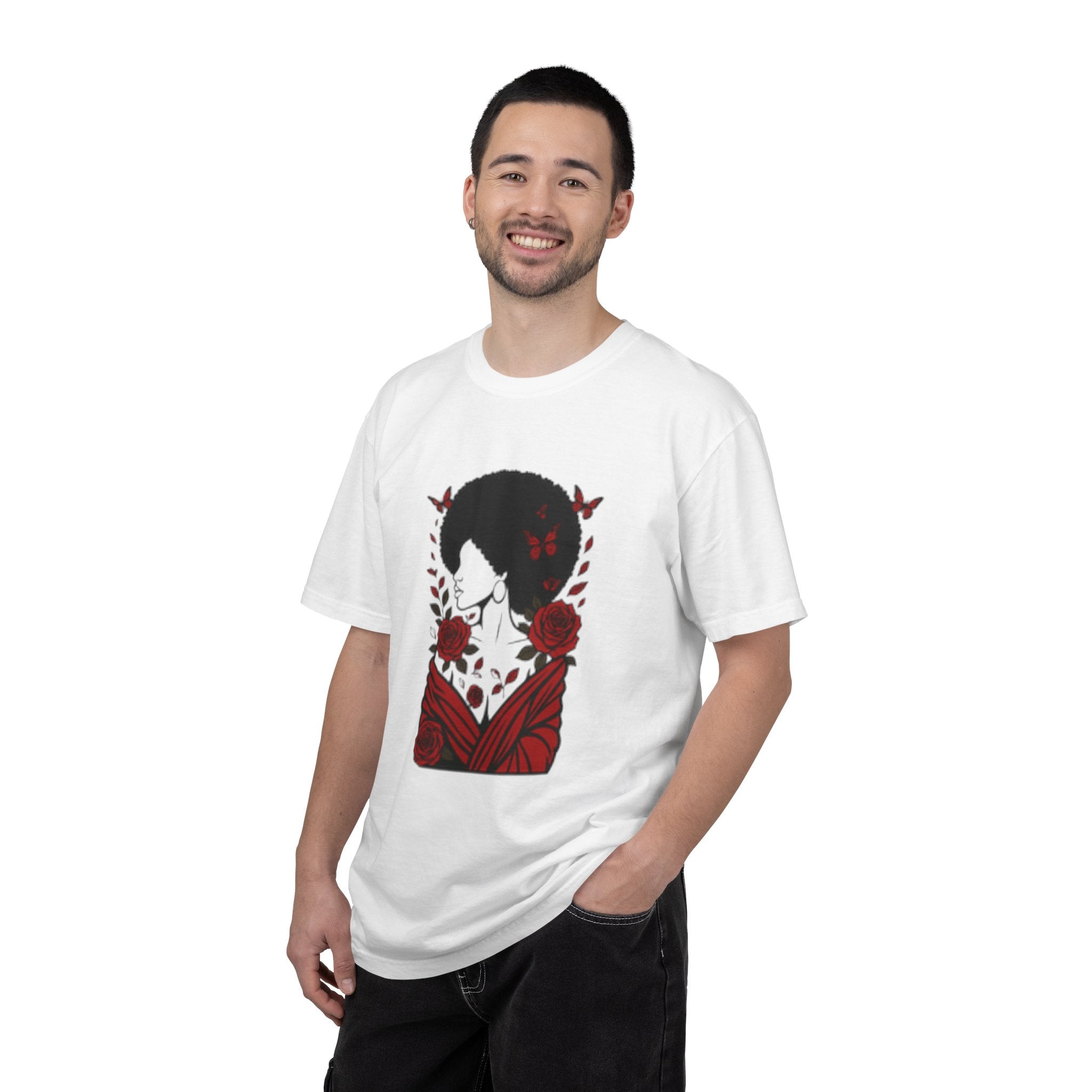 Elegant Rose Floral Graphic T-Shirt