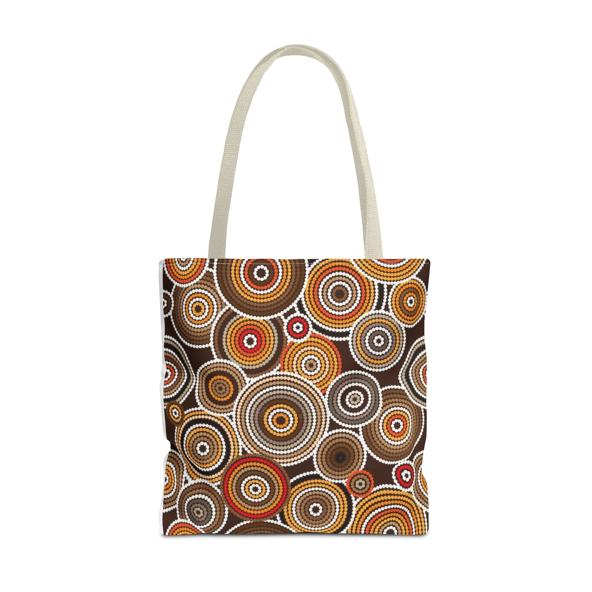 African Print Tote Bag – Echo Circles Pattern | Cultural Heritage Design