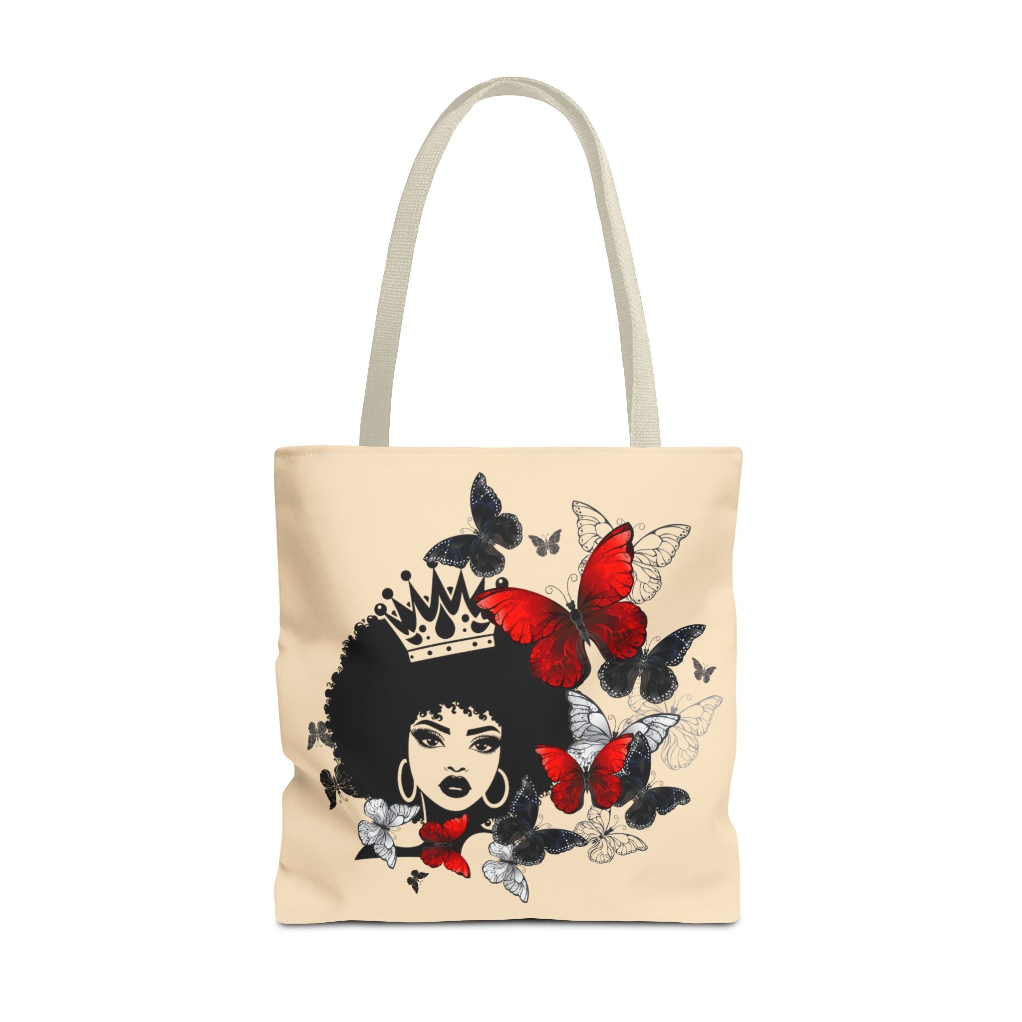 Queen Butterfly Ethnic Art Tote Bag