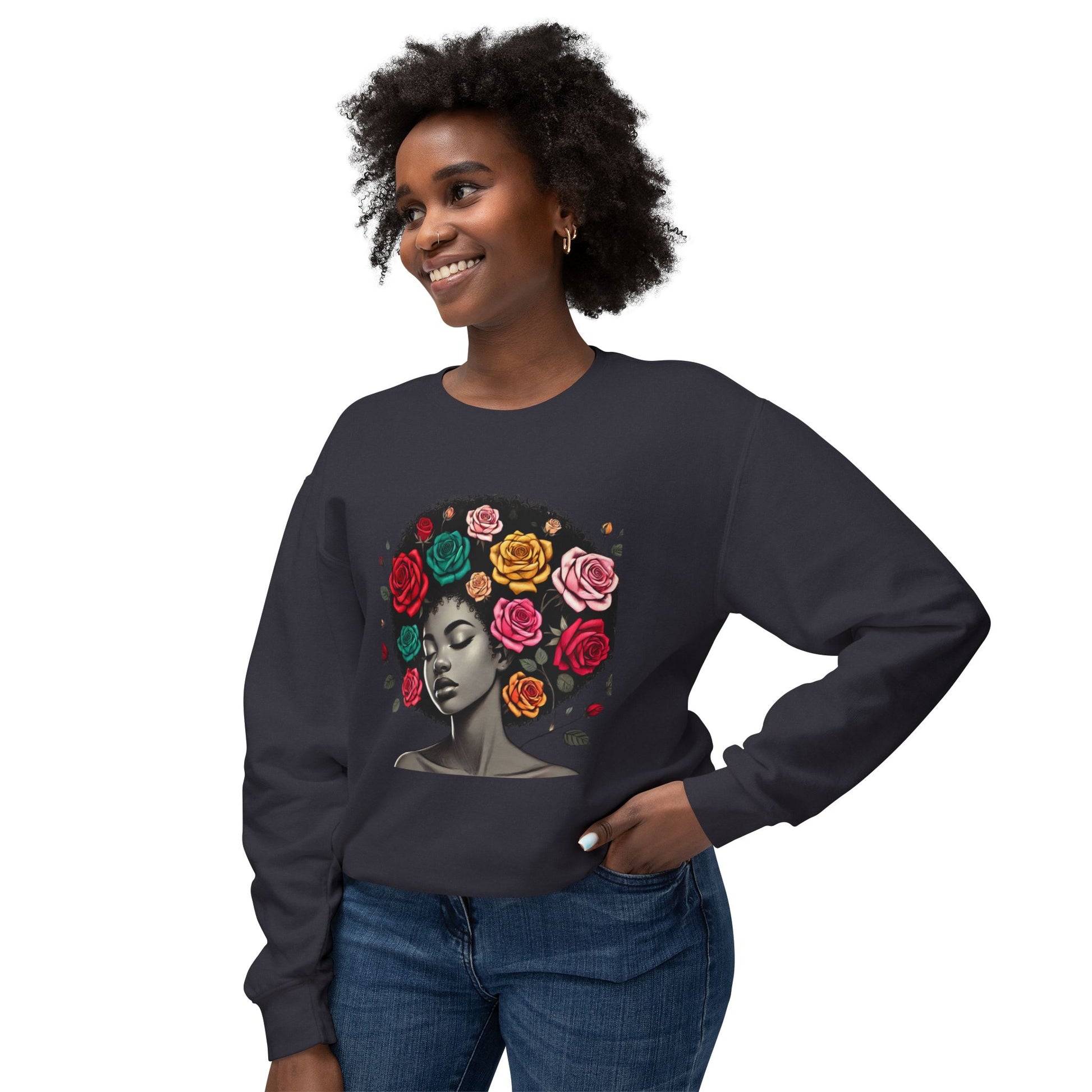 Afro Melanin Queen Crewneck Sweatshirt