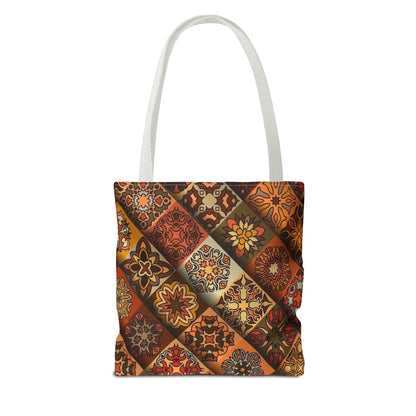 Ethnic Mosaic Art Tote Bag – Colorful, Durable, and Stylish
