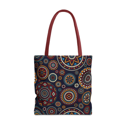 African Print Tote Bag – Echo Circles Pattern | Cultural Heritage Design