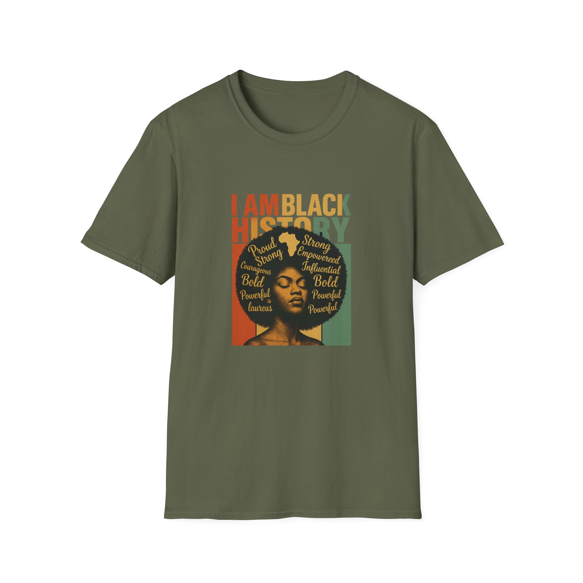 Bold Black History T-Shirt, Unisex Tee for Black History Month, Empowering Graphic Shirt, Statement T-Shirt, Gift for Activists