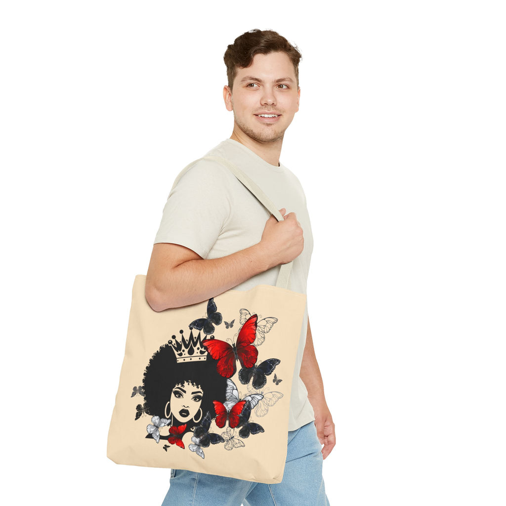 Queen Butterfly Ethnic Art Tote Bag