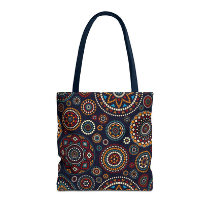 African Print Tote Bag – Echo Circles Pattern | Cultural Heritage Design