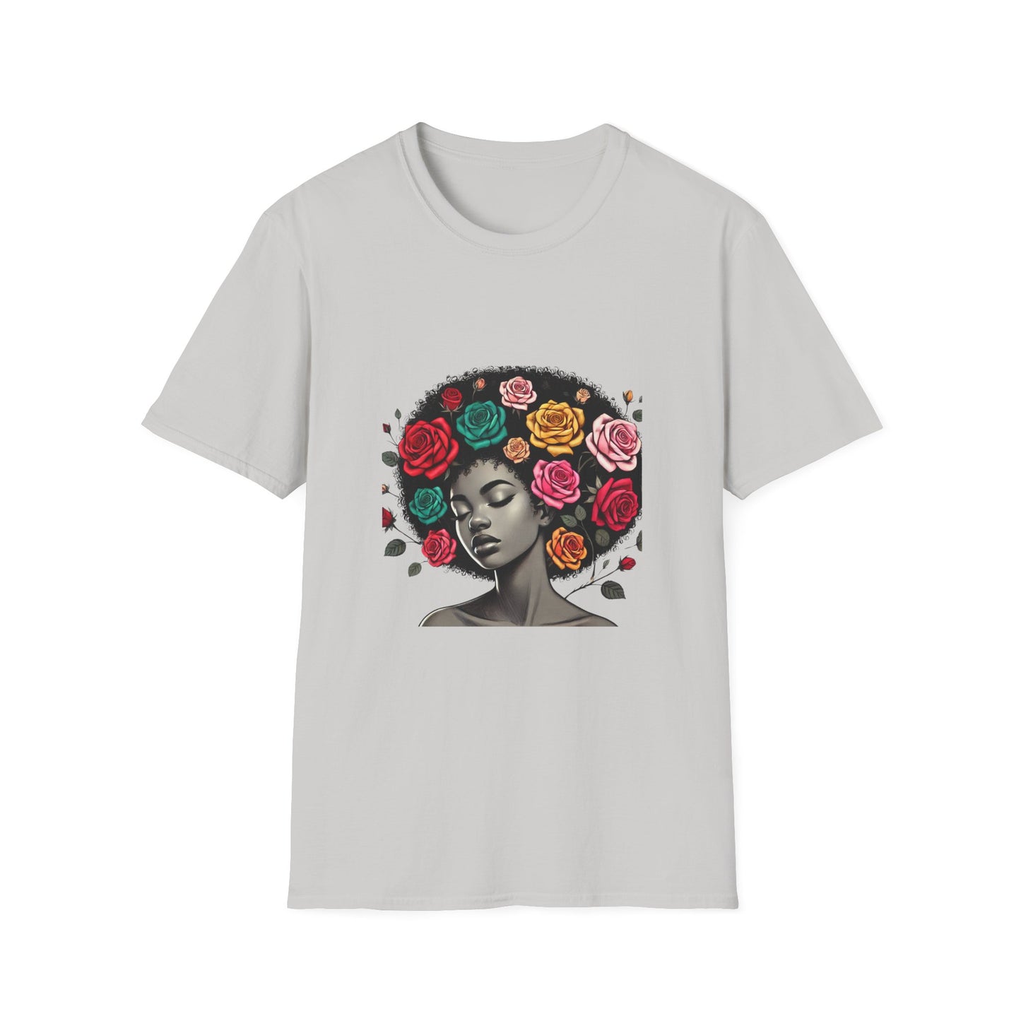 Black and Proud Afro Girl Tee