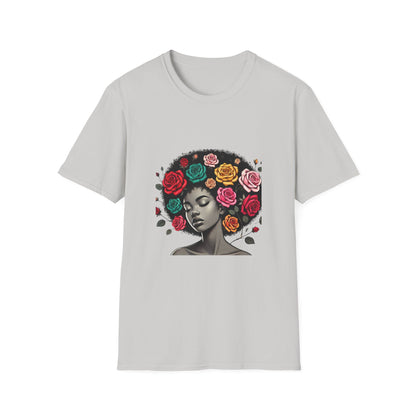 Black and Proud Afro Girl Tee