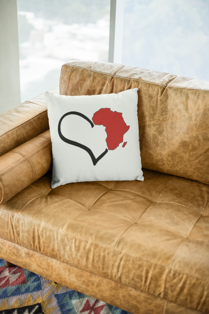 I Love Africa Throw Pillow